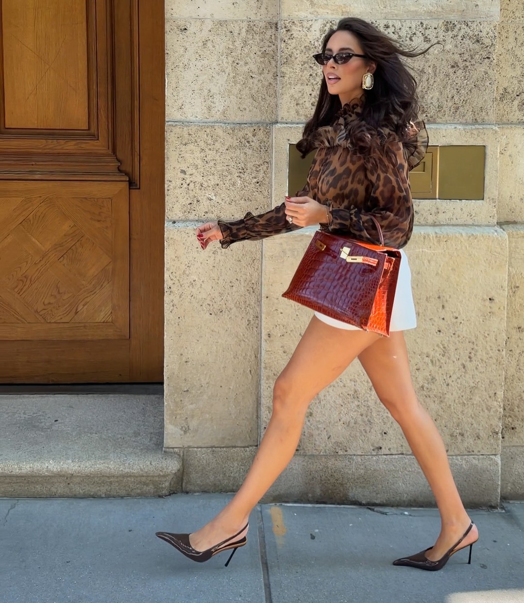 Leopard Print Outerwear & Statement Accessories look from bardot on Instagram